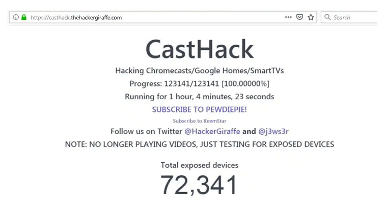 Atak na Google Chromecast
